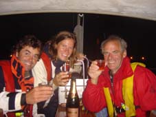 Ons eerste nachtelijke aankomst champagne moment