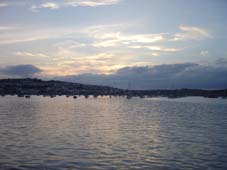 Falmouth bij vallende nacht