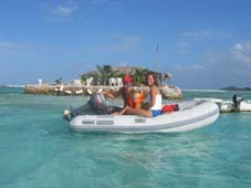 De buurtkroeg: 30 meter met de dinghy